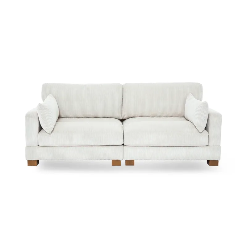 Auralyn 85.8" Modular Corduroy Sofa with Pillows