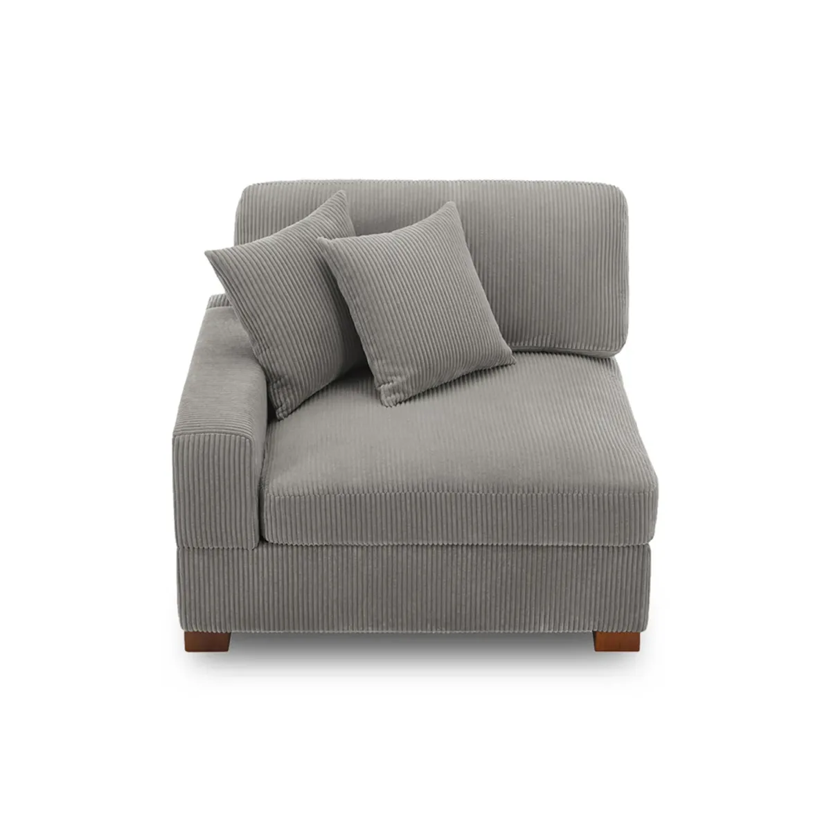 Phydra Right Arm Facing Modular Corduroy Accent Chair - Image 1