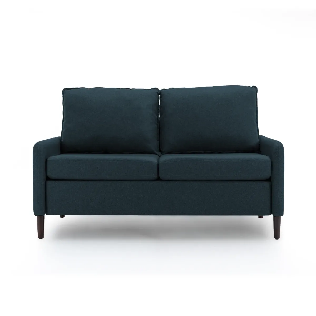 Zelmar 55.5" Modern Velvet Loveseat with Pillows - Image 1
