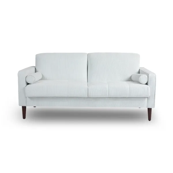 Tavian 61.8" Tufted Corduroy Loveseat with Pillows Set of 2