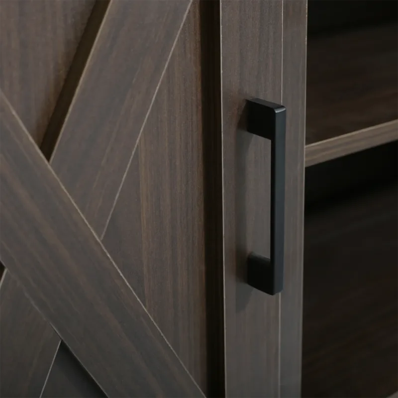 57.8" Wood TV-Stand With Barn Doors For Tvs Up To 60" - Image 5