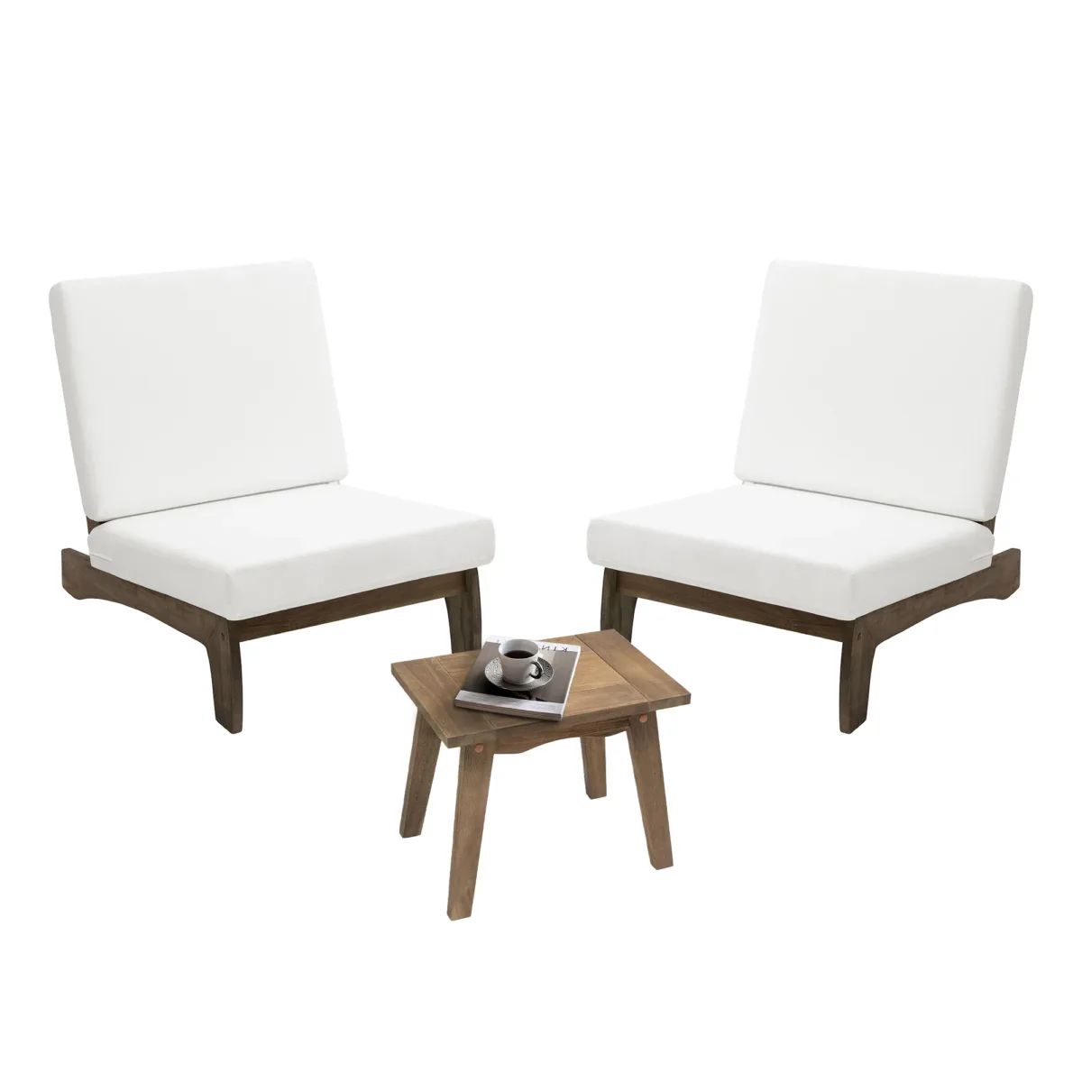 Elysian 3-Piece Lounge Chair Set with Side Table - Image 5