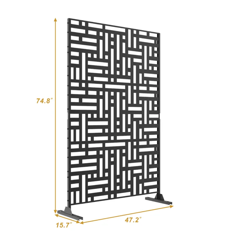 76'' x 47.2'' Privacy Metal Screen Fence Panel - Image 2