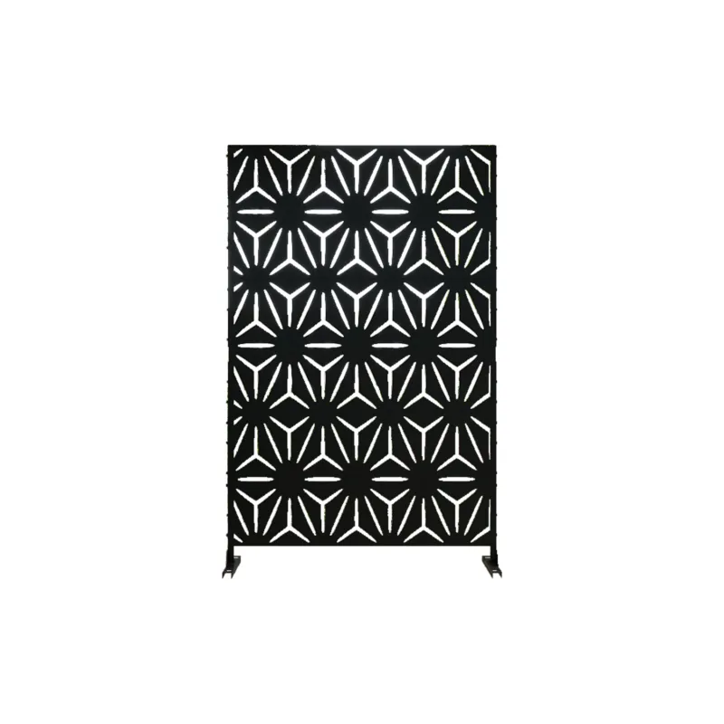 4 ft. W Stanaford Metal Privacy Screen Privacy Panel with Pattern