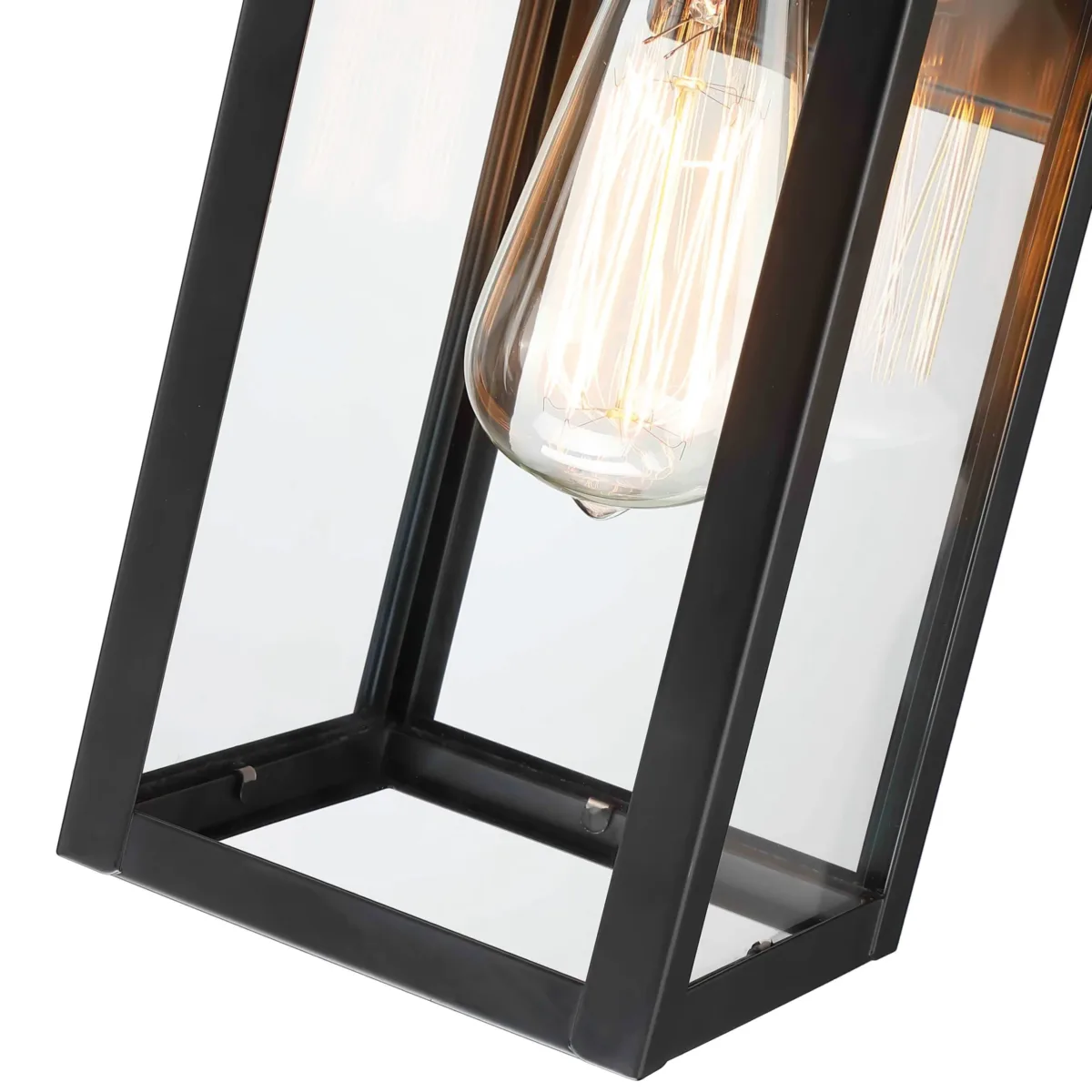 Bessie 1-Light Black Motion Sensor Outdoor Wall Lights Dusk to Dawn Light Fixture - Image 6