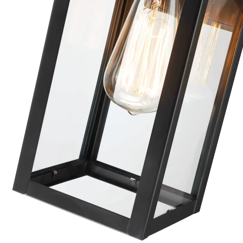 Bessie 1-Light Black Motion Sensor Outdoor Wall Lights Dusk to Dawn Light Fixture - Image 6