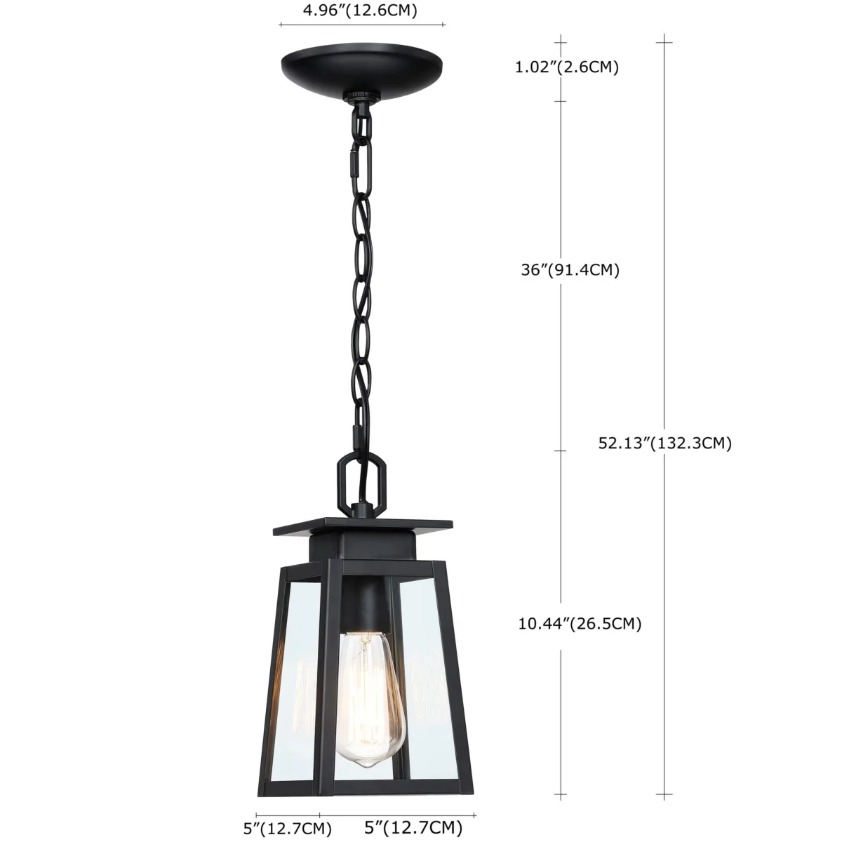 Rollingbrook Outdoor Hanging Lantern - Image 2