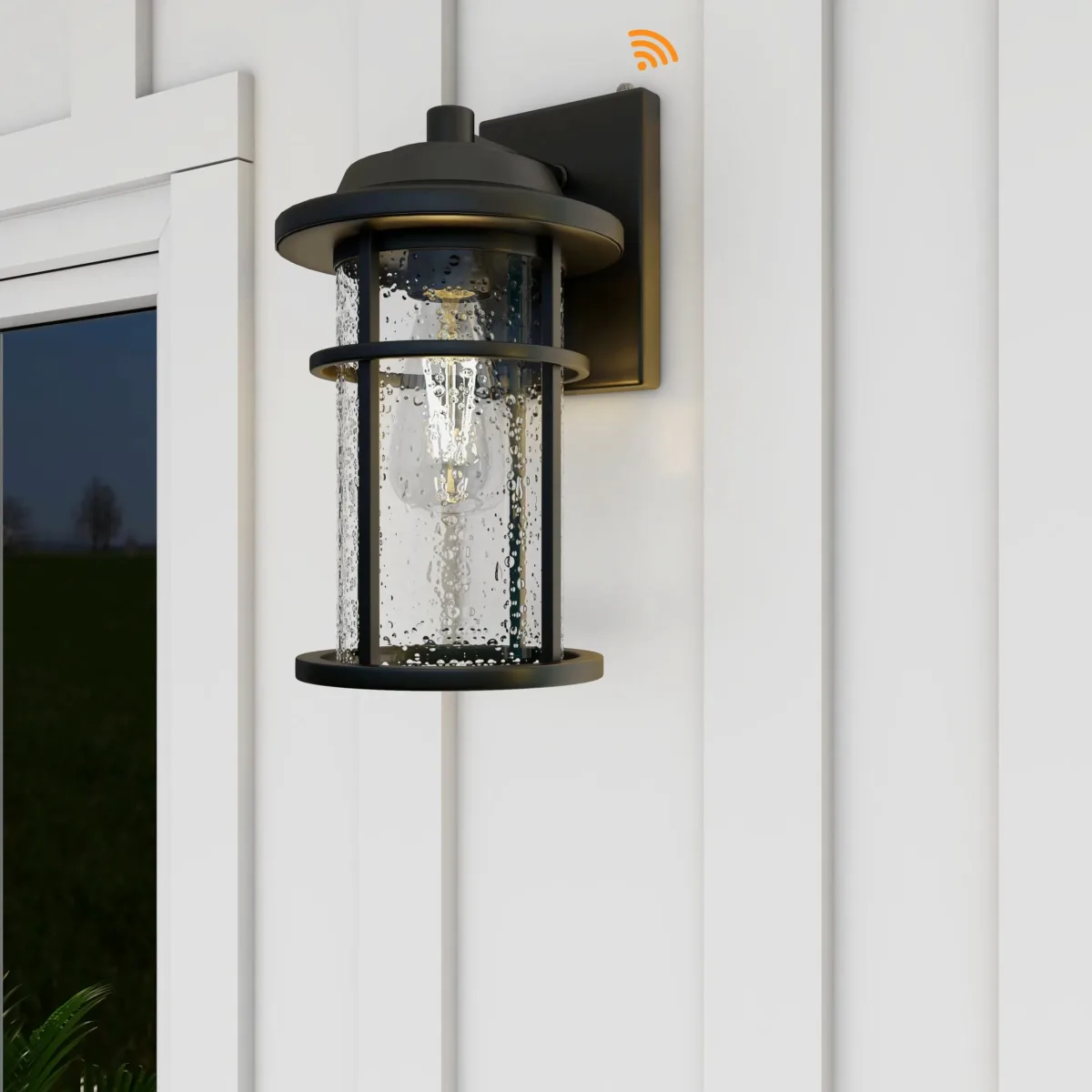 Schlesinger 1-Light Metal Wall Light With Dusk to Dawn - Image 4