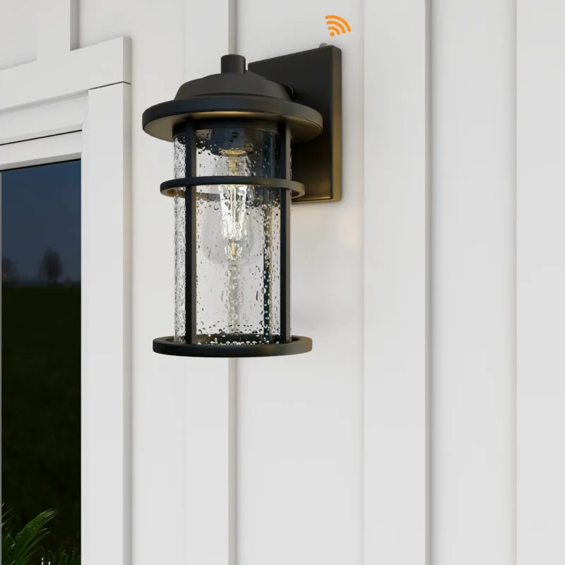 Schlesinger 1-Light Metal Wall Light With Dusk to Dawn - Image 4