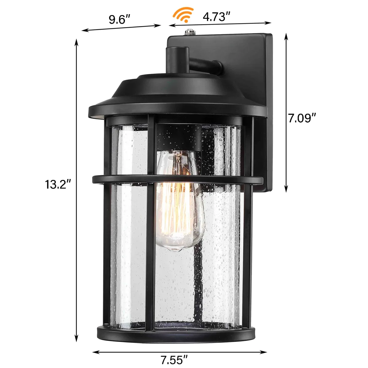 Schlesinger 1-Light Metal Wall Light With Dusk to Dawn - Image 2