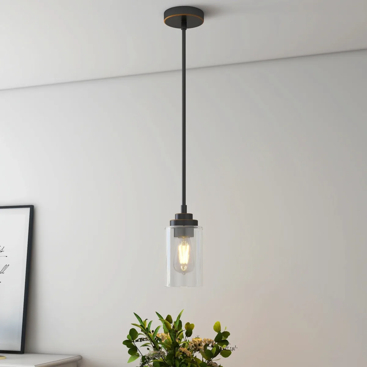 Mincey 1 - Light Teardrop Pendant - Image 4
