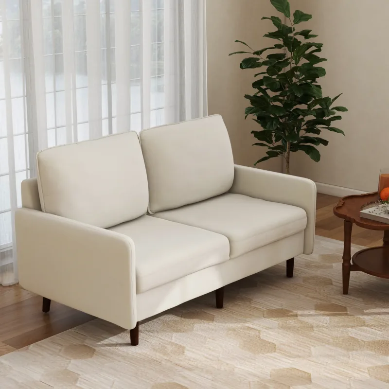 Lioran 56.9" Modern Velvet Loveseat - Image 2