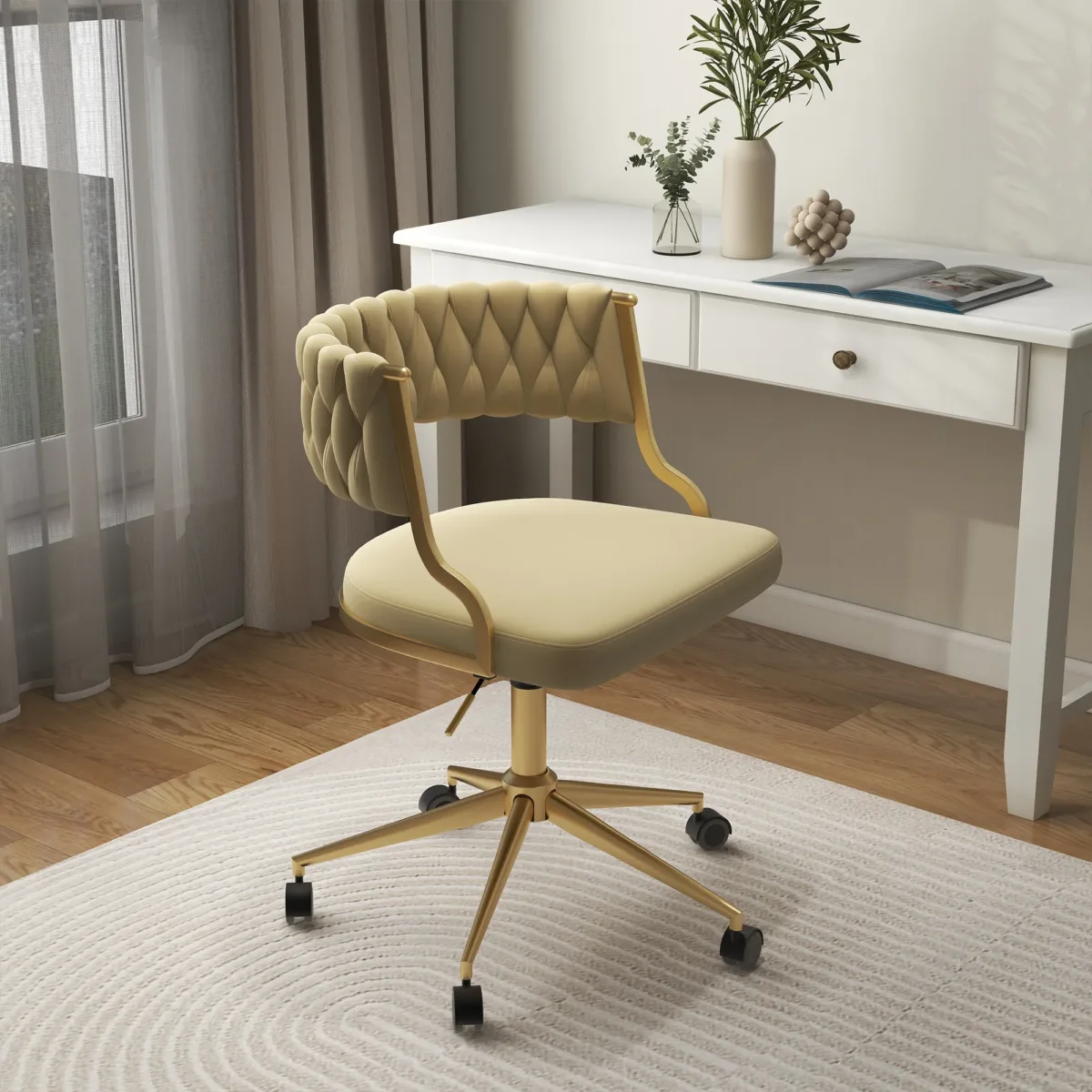 Christal Velvet Task Chair - Image 2