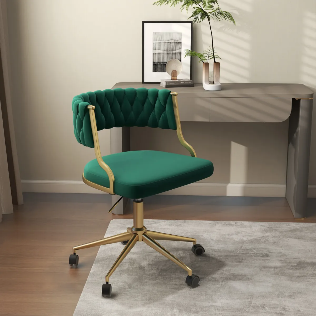 Christal Velvet Task Chair - Image 4