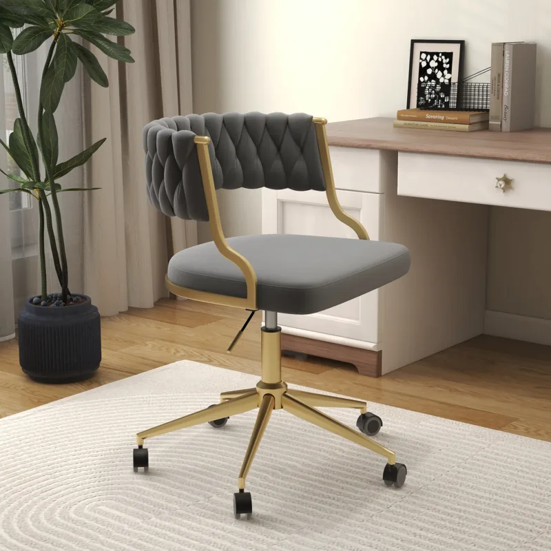 Christal Velvet Task Chair - Image 3