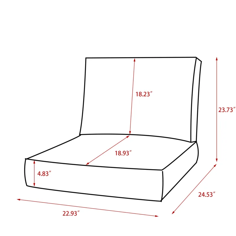 Jakailyn Outdoor 4.8'' Seat / Back Cushion - Image 2