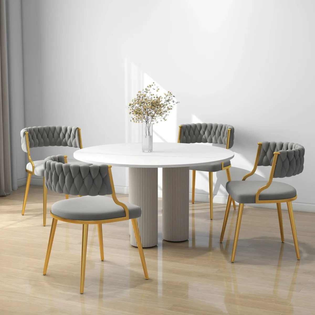 Ginko Tufted Velvet Dining Chair (Set of 4) - Image 5