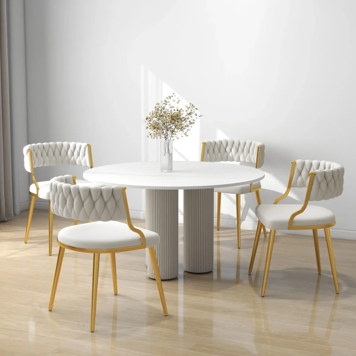 Ginko Tufted Velvet Dining Chair (Set of 4) - Image 4