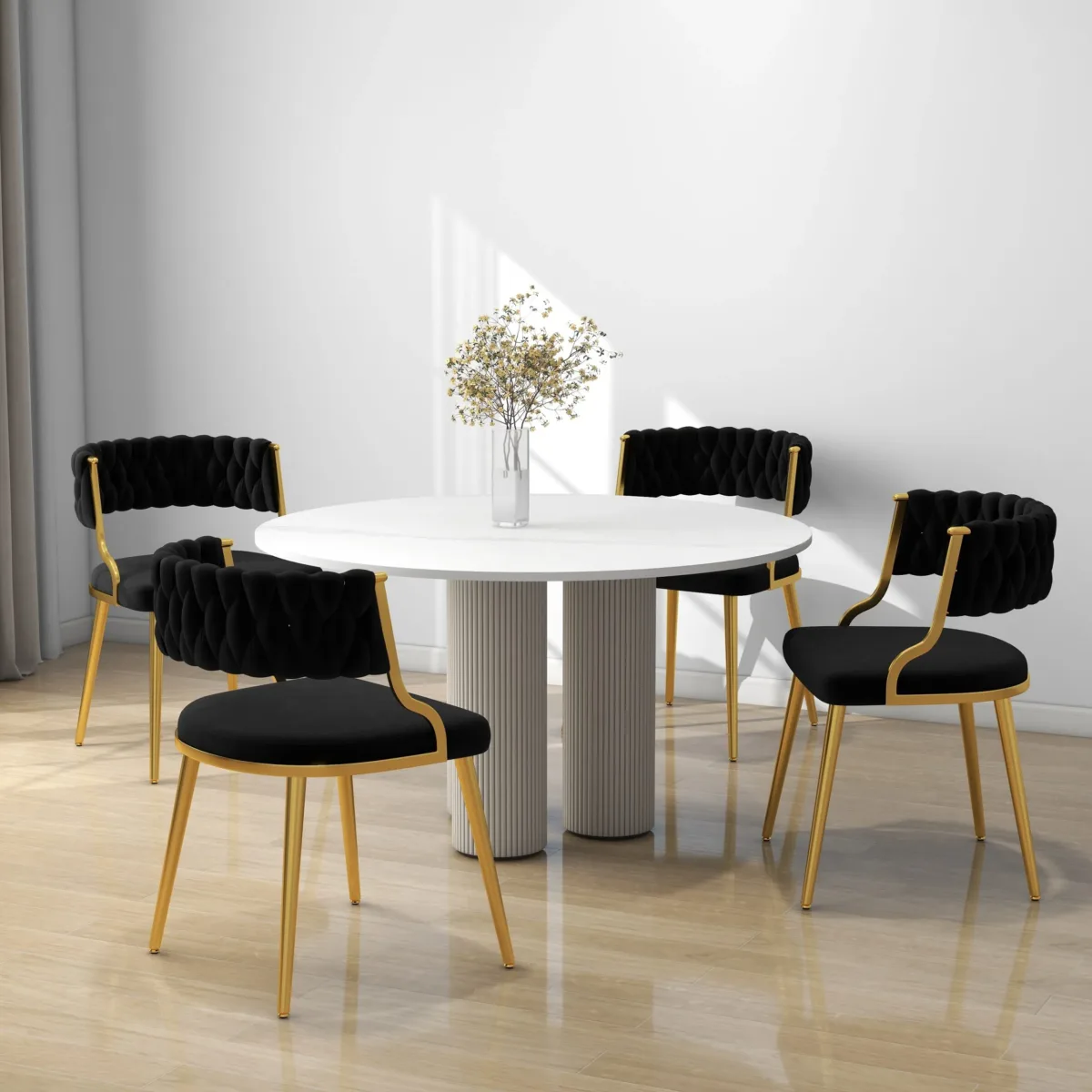 Ginko Tufted Velvet Dining Chair (Set of 4) - Image 7