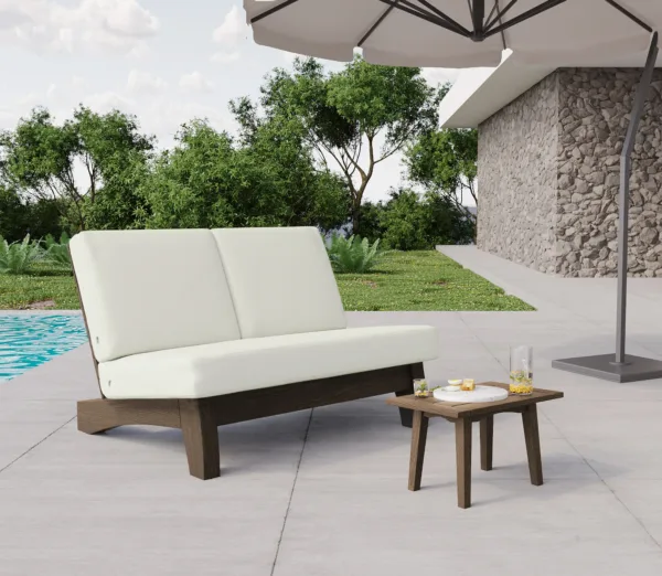 Elysian 2-Piece Patio Loveseat & End Table Set