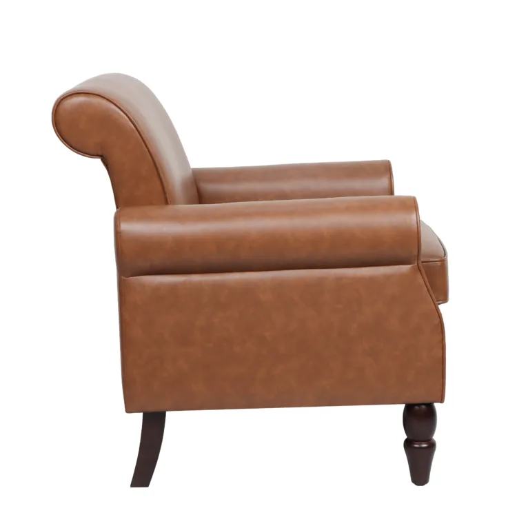 Backrest: Matching rolled, detailed back design