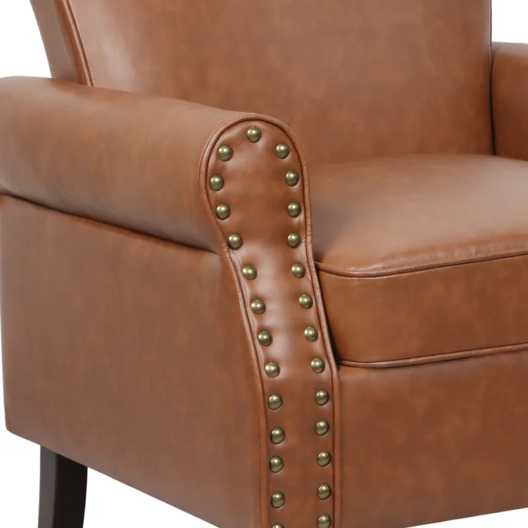 Nailhead Trim: Decorative nails, traditional style