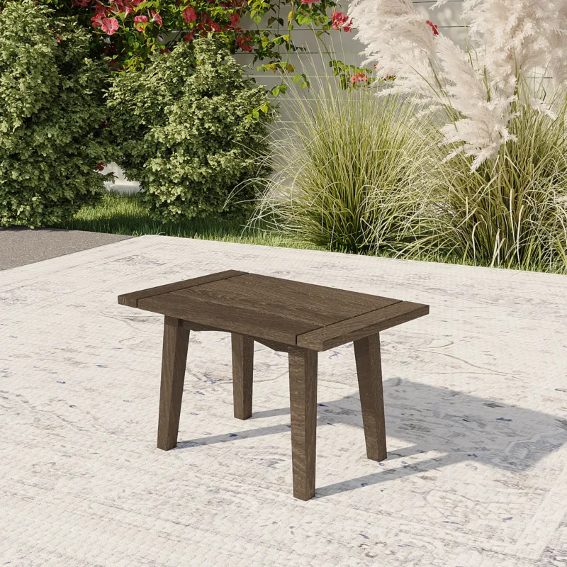 Elysian Solid Wood Outdoor Square Side Table - Image 3