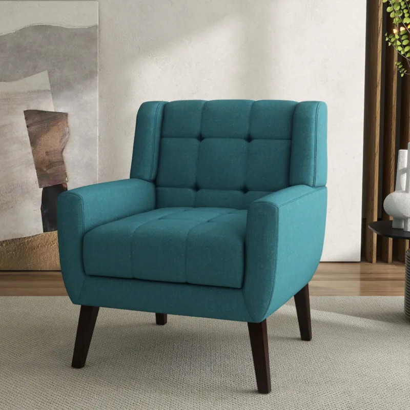 Lexeron Mid Century Modern Tufted Accent Chair - Image 6