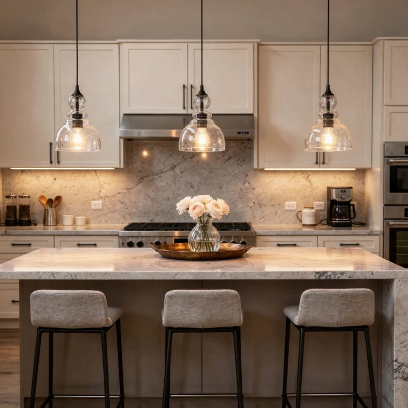 Mincey 1- Light Single Teardrop Pendant - Image 3