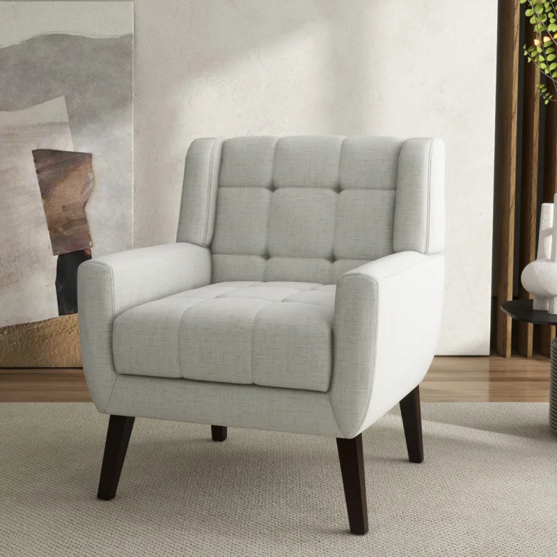 Lexeron Mid Century Modern Tufted Accent Chair - Image 2