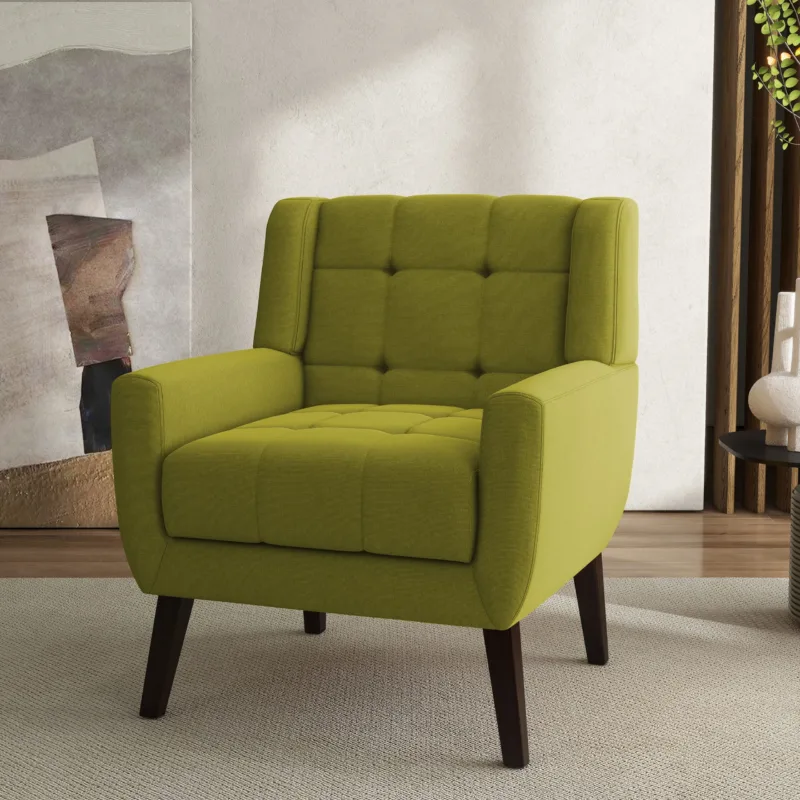 Lexeron Mid Century Modern Tufted Accent Chair - Image 4