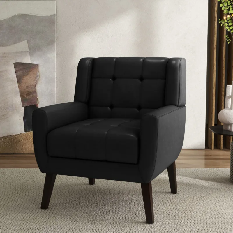 Lexeron Mid Century Modern Tufted Accent Chair - Image 7