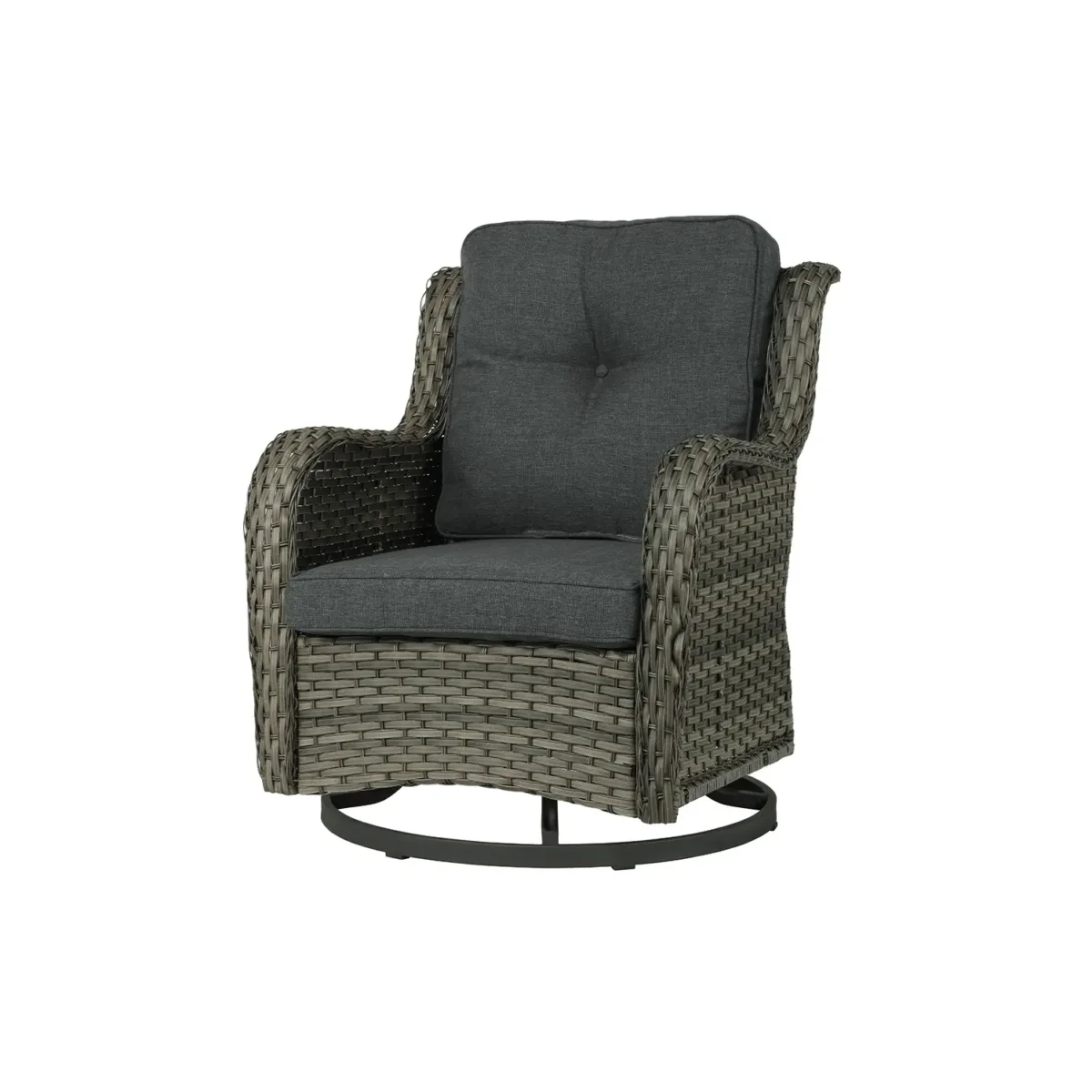 Outdoor Avalise Rocker Metal Chair with Cushions - Image 1