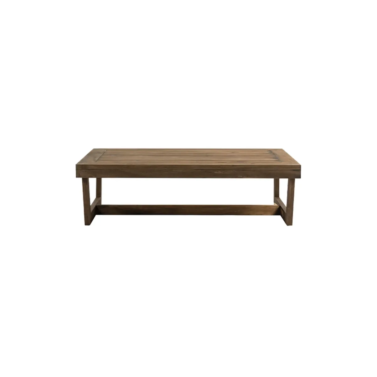 Elysian Solid Wood Outdoor Square Coffee Table - Image 1