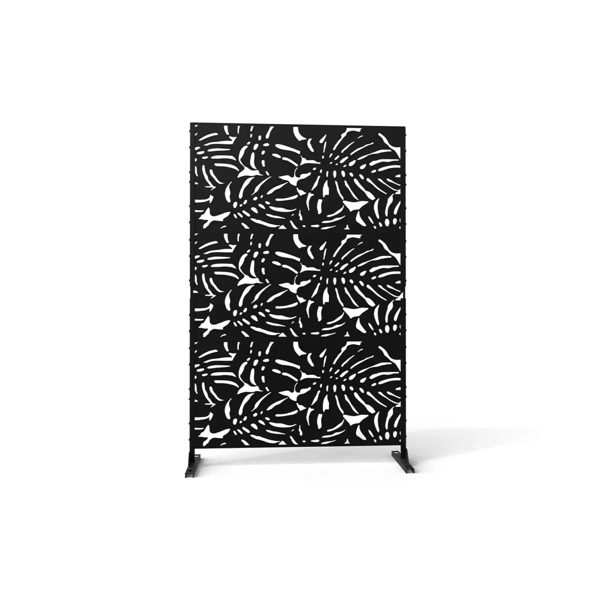 6 ft. H x 4 ft. W Stanaford Durable Metal Privacy Screen with Decorative Patterns - Image 1