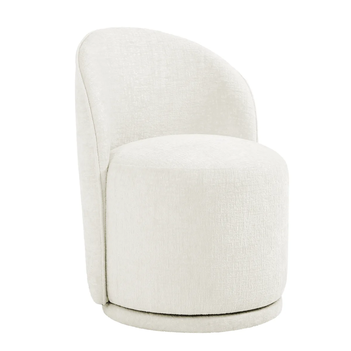 Talinne Modern Fully Assembled Swivel Barrel Dining Chair - Image 12