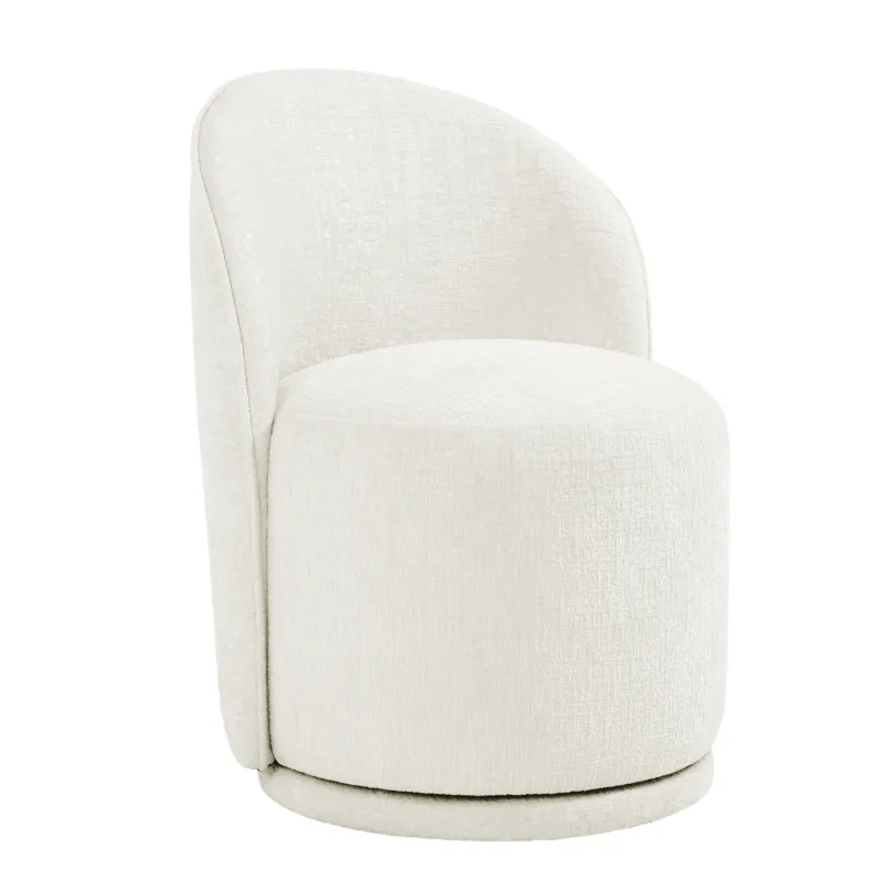 Talinne Modern Fully Assembled Swivel Barrel Dining Chair - Image 12