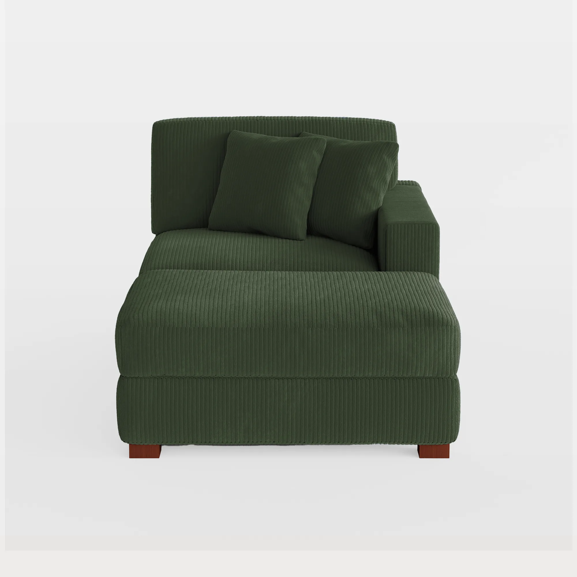 CS0006-AC+OT-MAIN Phydra 2-Piece Low Profile Modular Chaise Lounge with Ottoman - Image 1