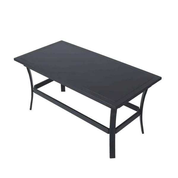 Charron 41.81'' Wide Metal Outdoor Patio Coffee Table