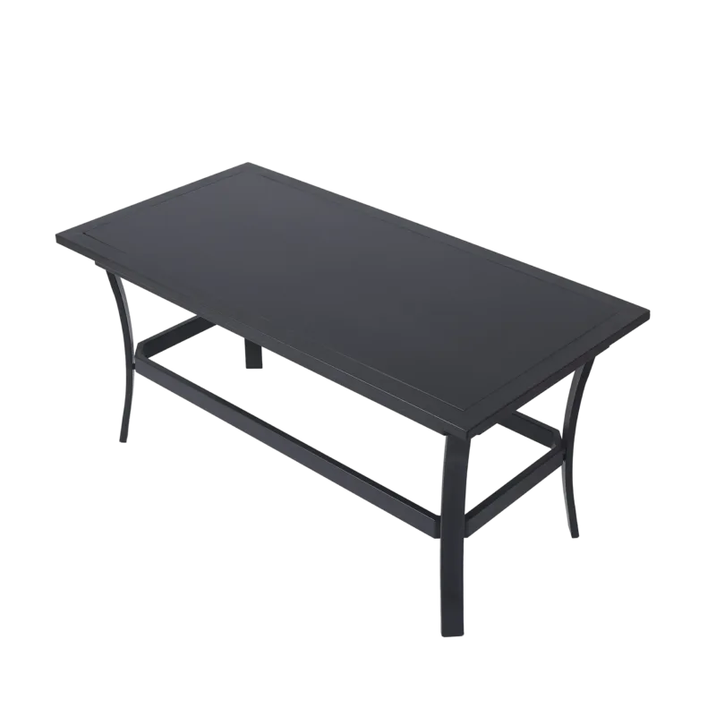 Charron 41.81'' Wide Metal Outdoor Patio Coffee Table
