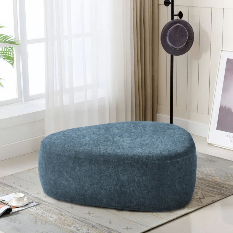 Adna Triangular Upholstered Ottoman - Image 2