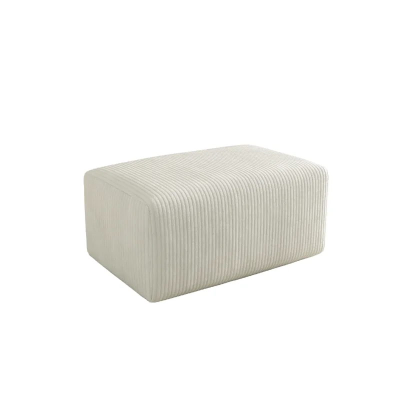 Corduroy Upholstered Ottoman