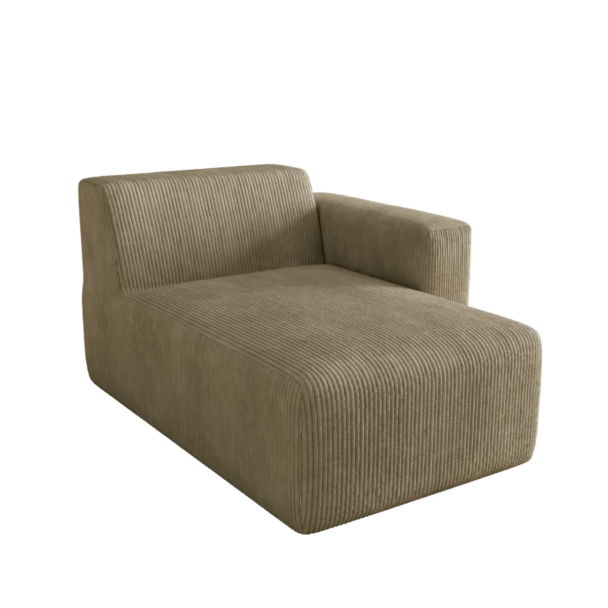 Camelle Left Arm Facing Corduroy Chaise Lounge - Image 2