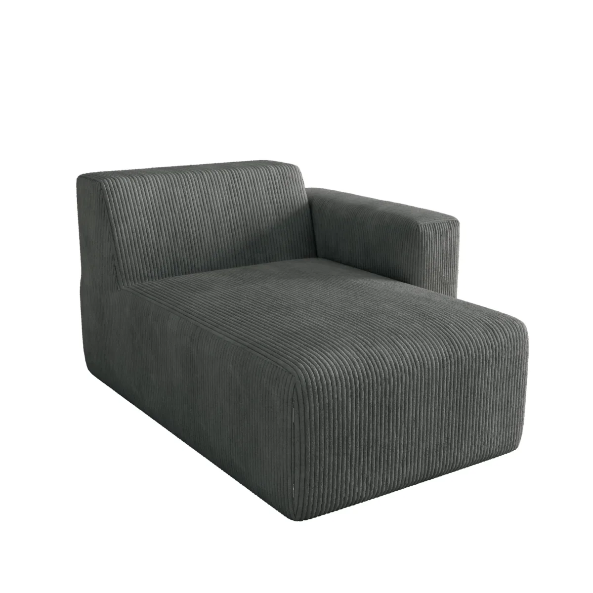 Camelle Left Arm Facing Corduroy Chaise Lounge - Image 3