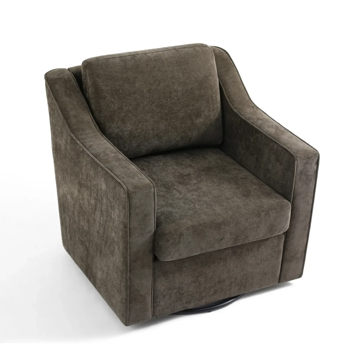 Upholstered Swivel Armchair - Image 4
