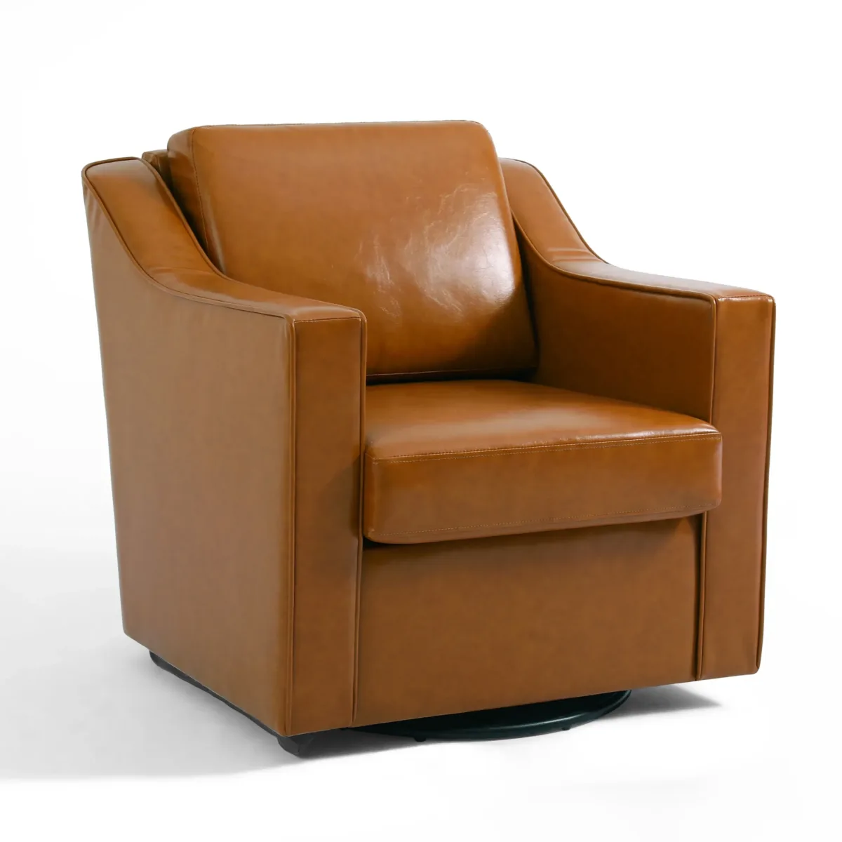 Upholstered Swivel Armchair - Image 7