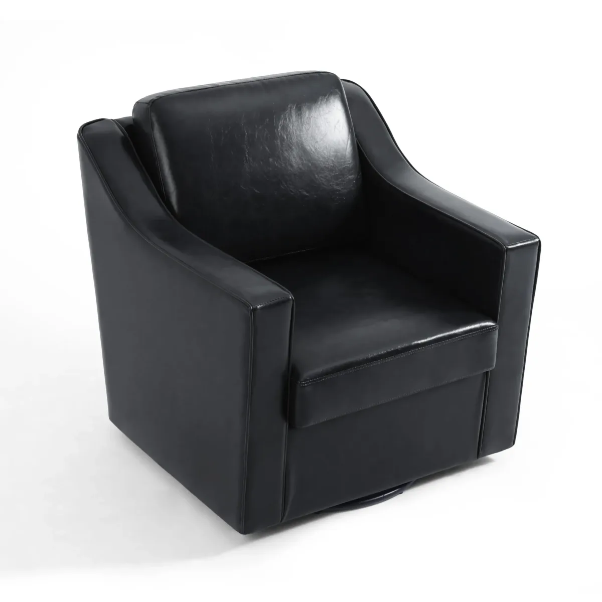 Upholstered Swivel Armchair - Image 2