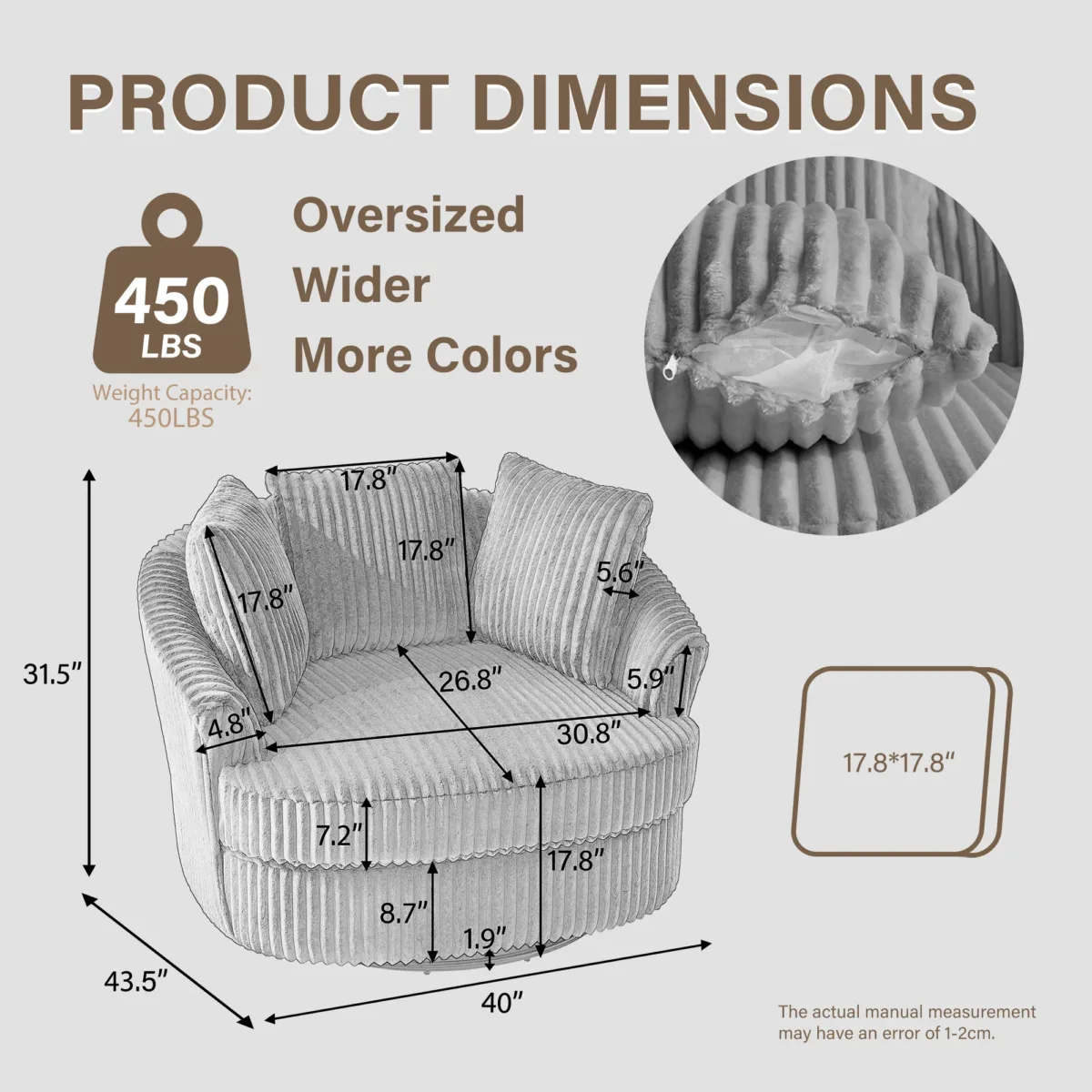 Swivel Barrel Chair - Image 2
