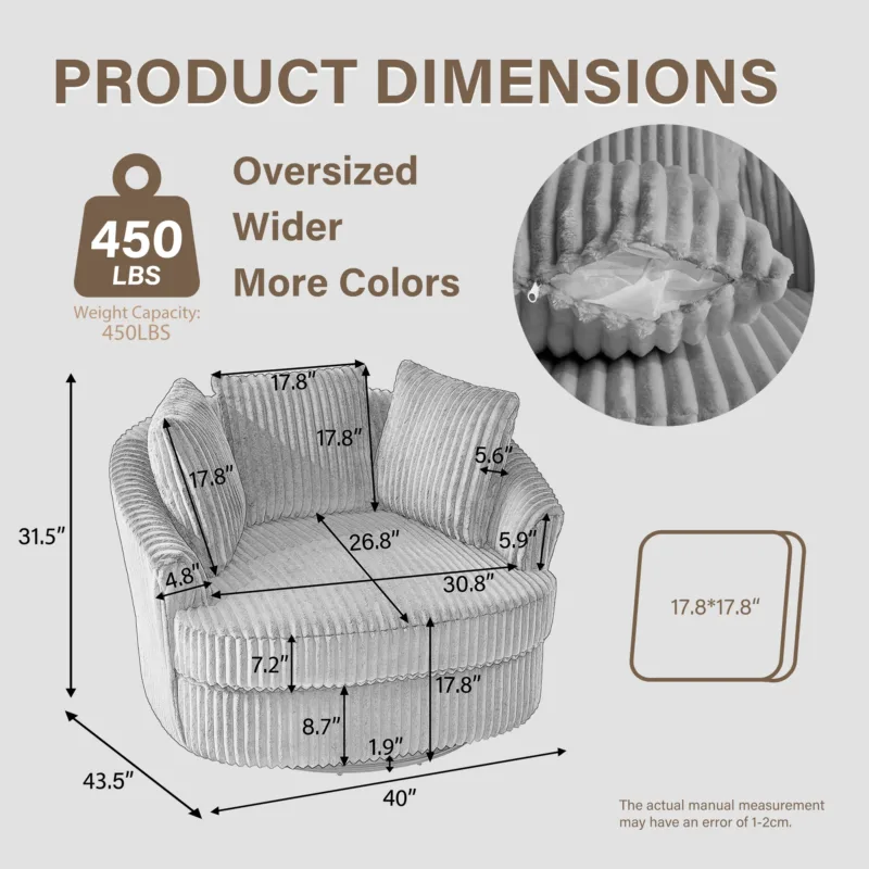 Swivel Barrel Chair - Image 2