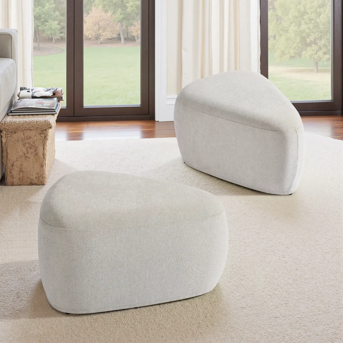 Adna Triangular Upholstered Ottoman (Set of 2) - Image 15